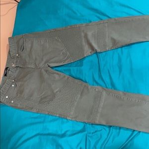 Green Biker Jeans